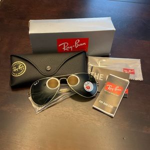 Aviator Large Metal Ray Bans Sunglasses